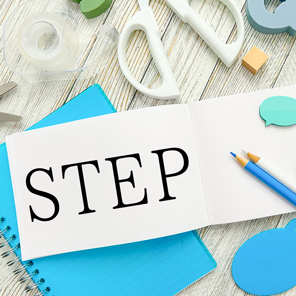 キャリアアップをイメージしたSTEPノート